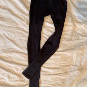 Nike Black ribbed leggings